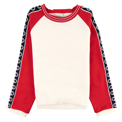 Gucci Junior Interlocking G Sweatshirt Cream