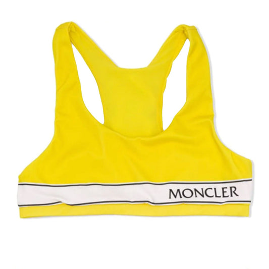 Moncler Junior Logo Band Bikini Swimsuit Yellow