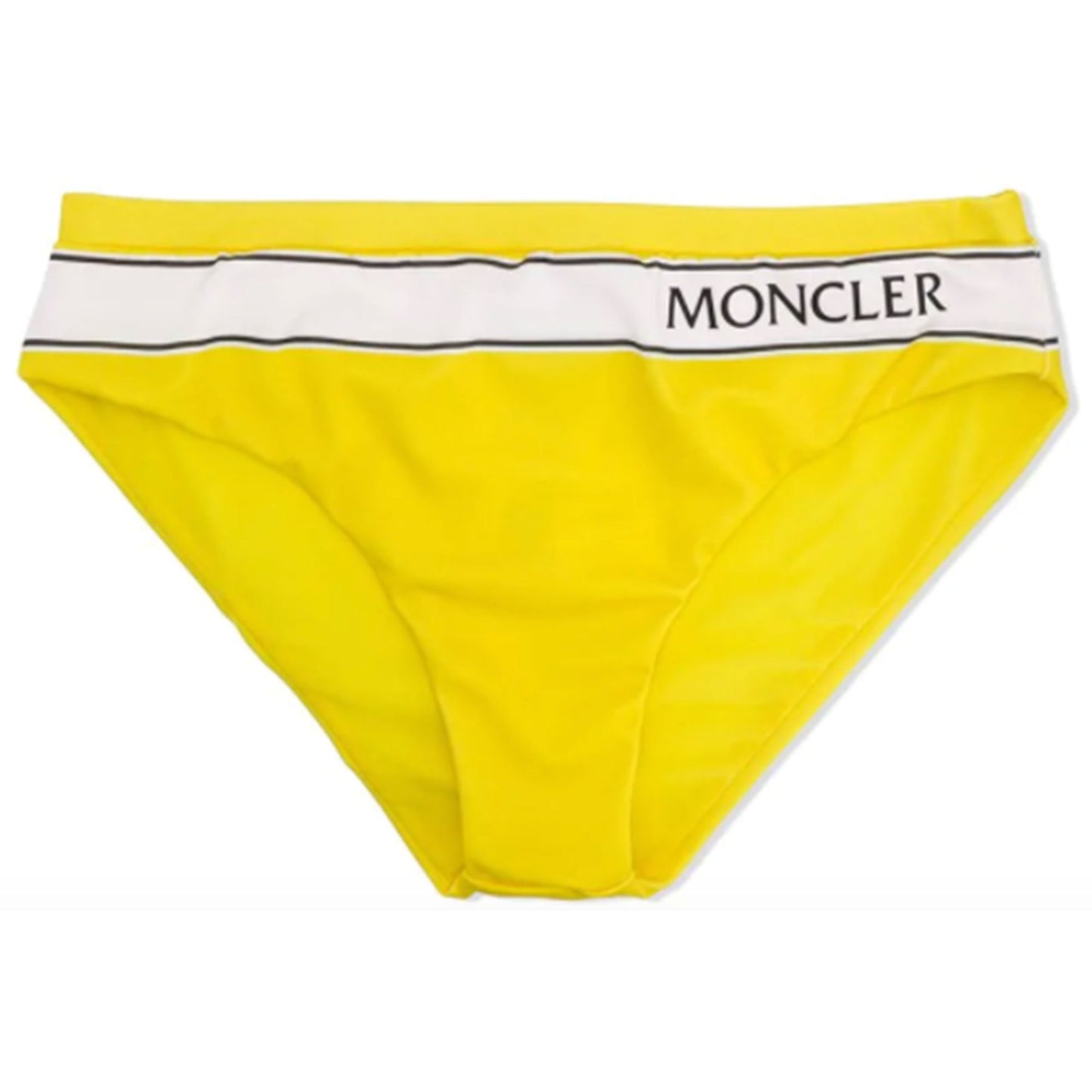 Moncler Junior Logo Band Bikini Swimsuit Yellow