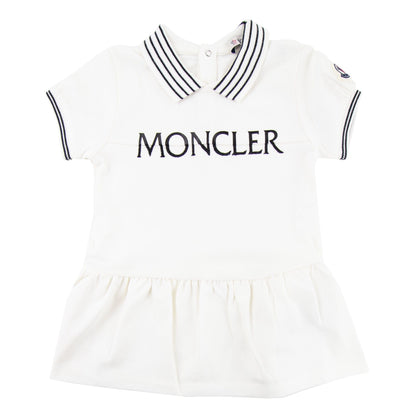 Moncler Junior Logo Skirt All In One White