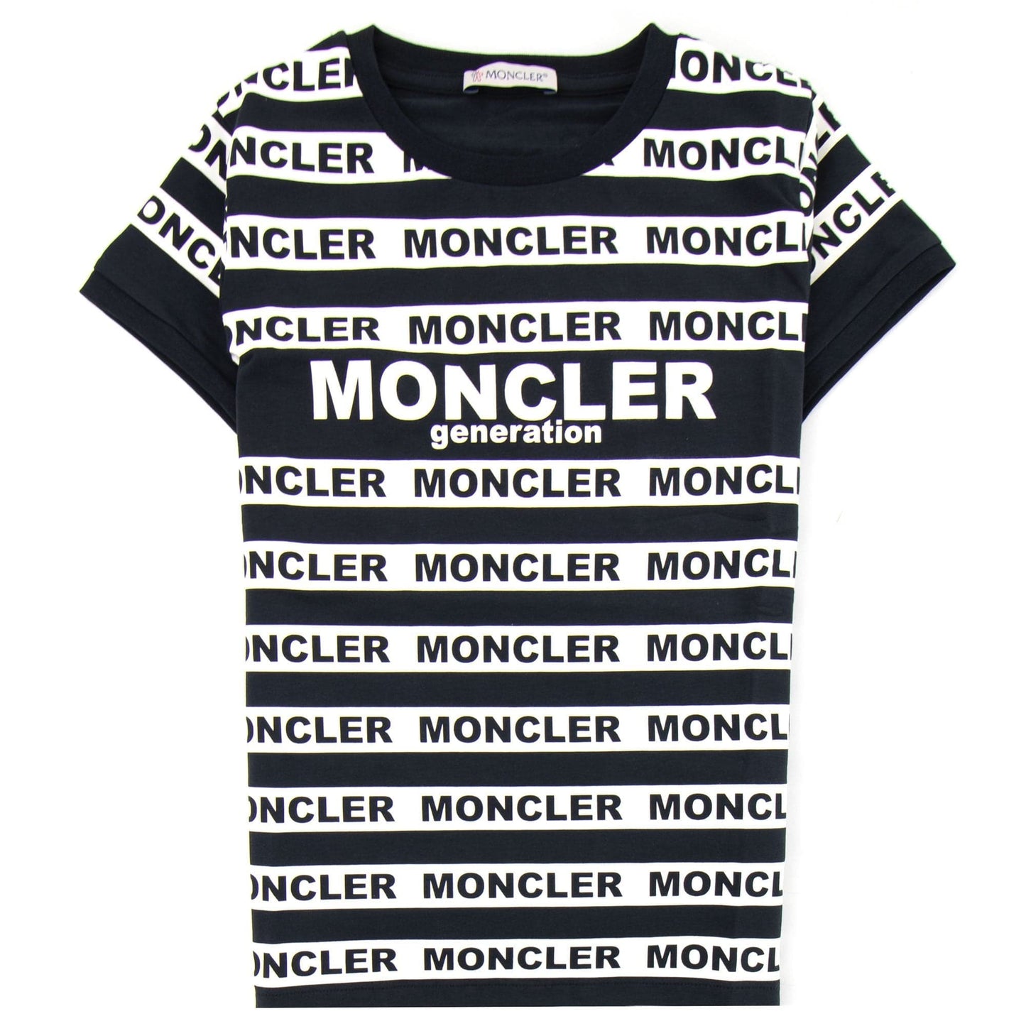 Moncler Junior Genertation Stripe T-shirt Black