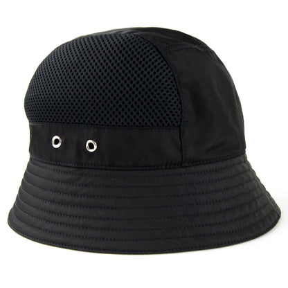 Prada Mesh Panel Bucket Hat Nero