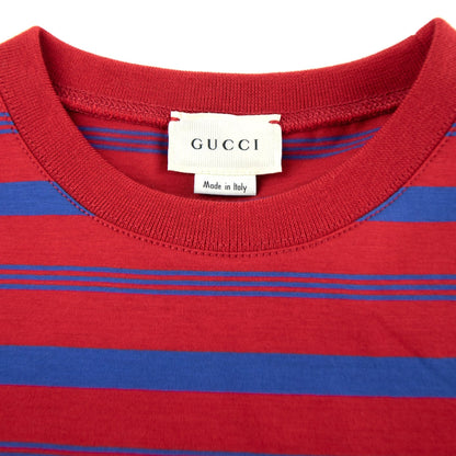 Gucci Junior Striped Logo T-shirt Red