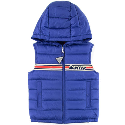 Moncler Junior Bargy Gilet Blue