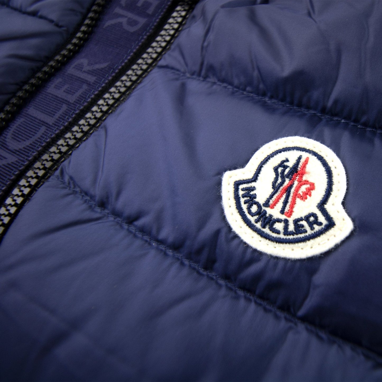 Moncler Junior Christie Hooded Gilet Navy Blue