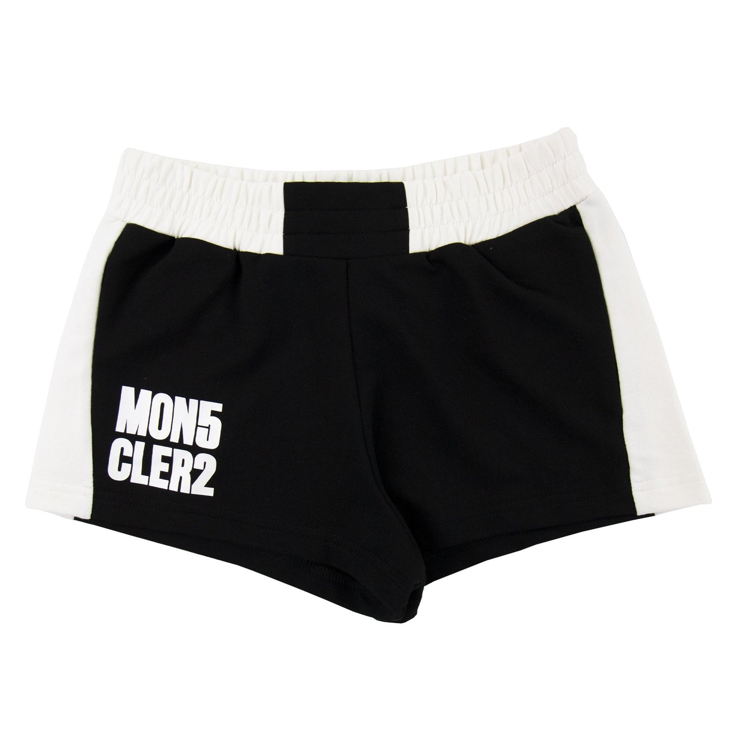 Moncler Junior Logo Shorts Black
