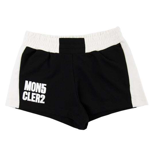 Moncler Junior Logo Shorts Black