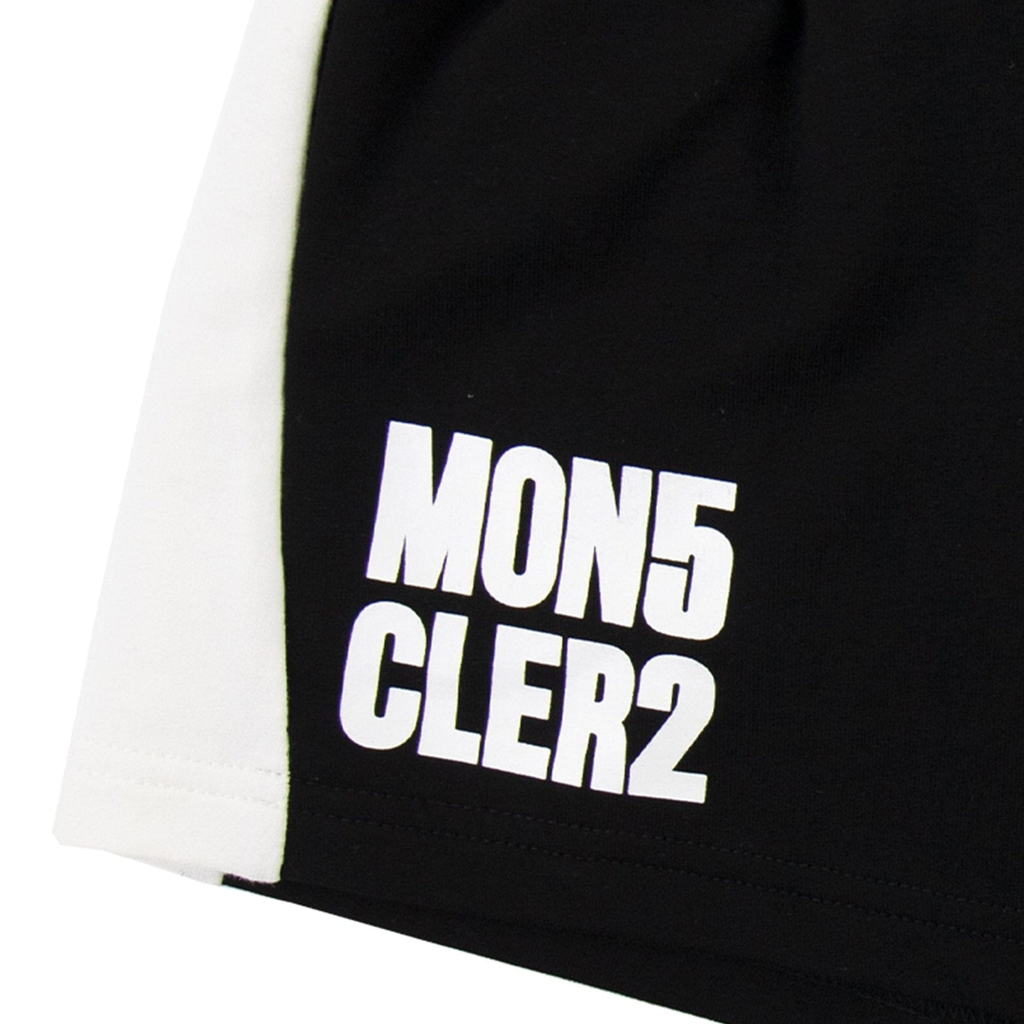 Moncler Junior Logo Shorts Black