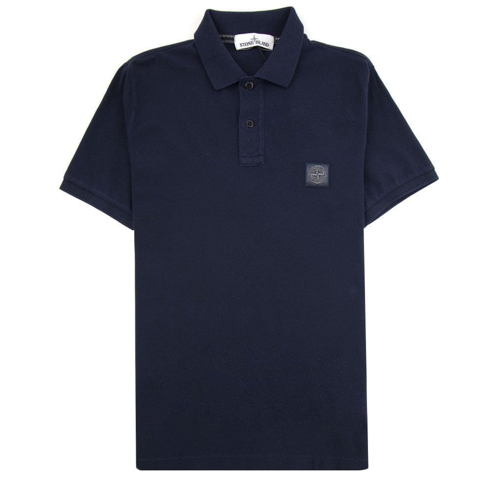 Stone Island 22S67 Slim Fit Patch Polo Navy V0020