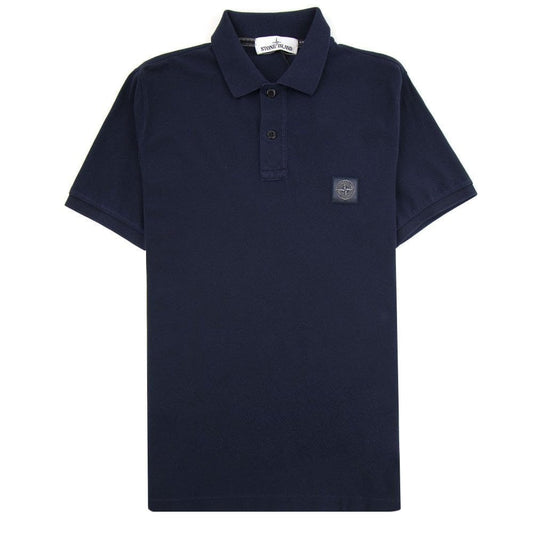 Stone Island 22S67 Slim Fit Patch Polo Navy V0020
