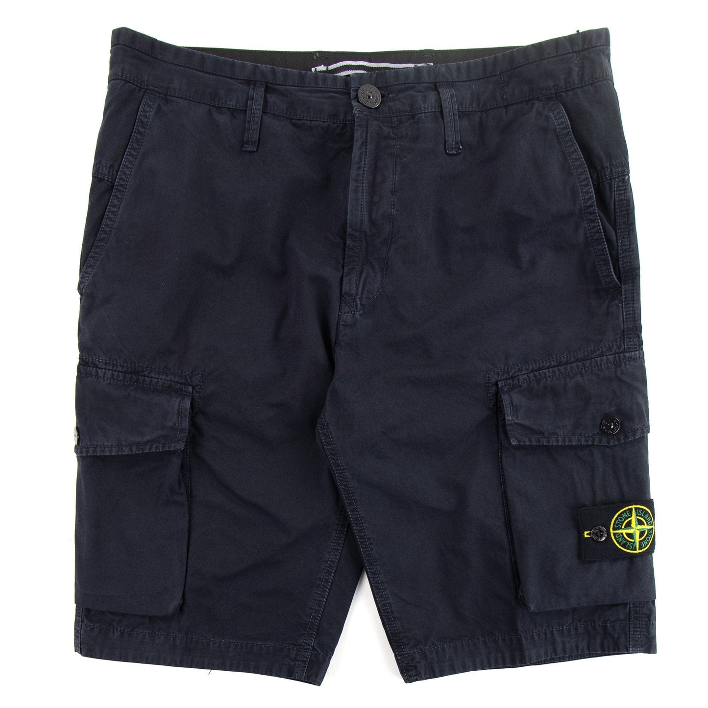 Stone Island L07WA 'OLD' Dye Treatment Bermuda Shorts Navy V0120