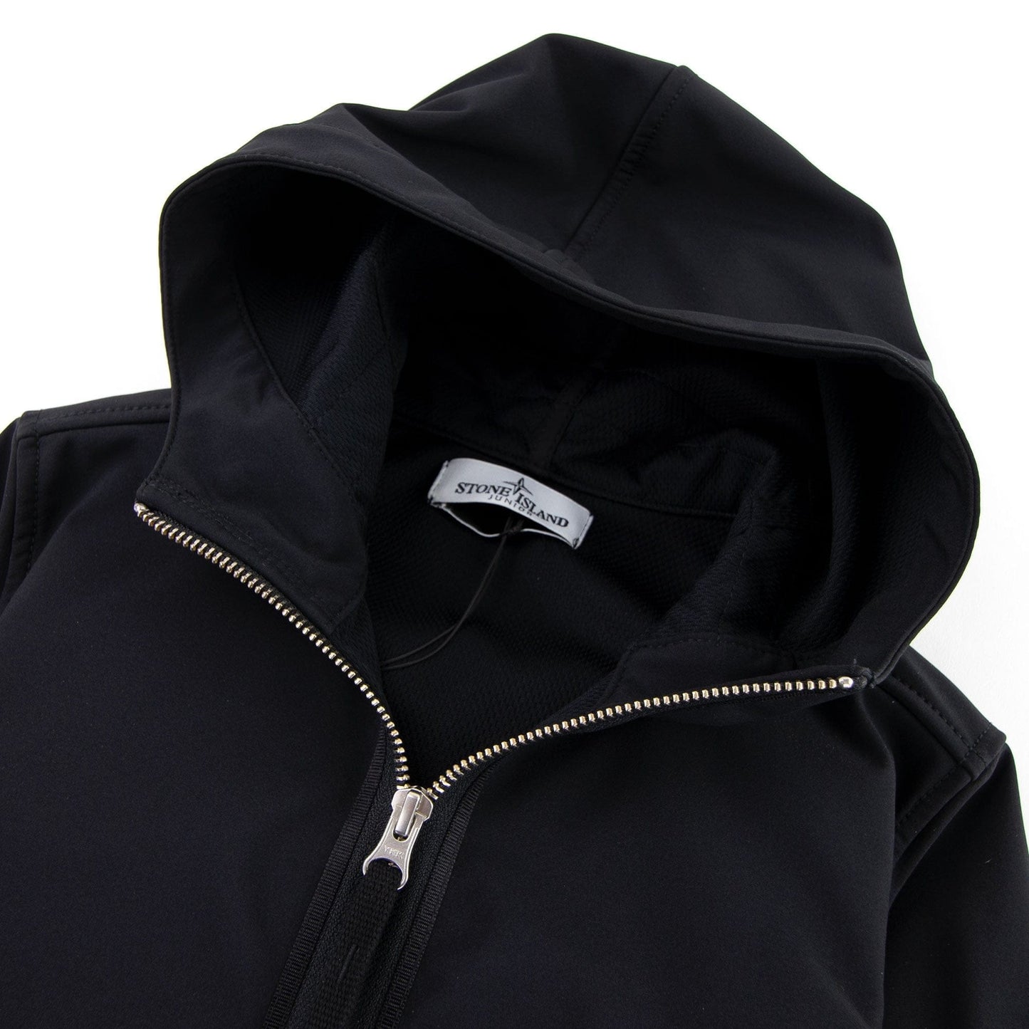 Stone Island Junior 40734 Light Soft Shell-r Jacket Black V0029
