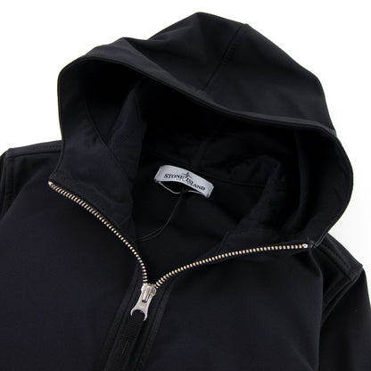 Stone Island Junior 40734 Light Soft Shell-r Jacket Black V0029