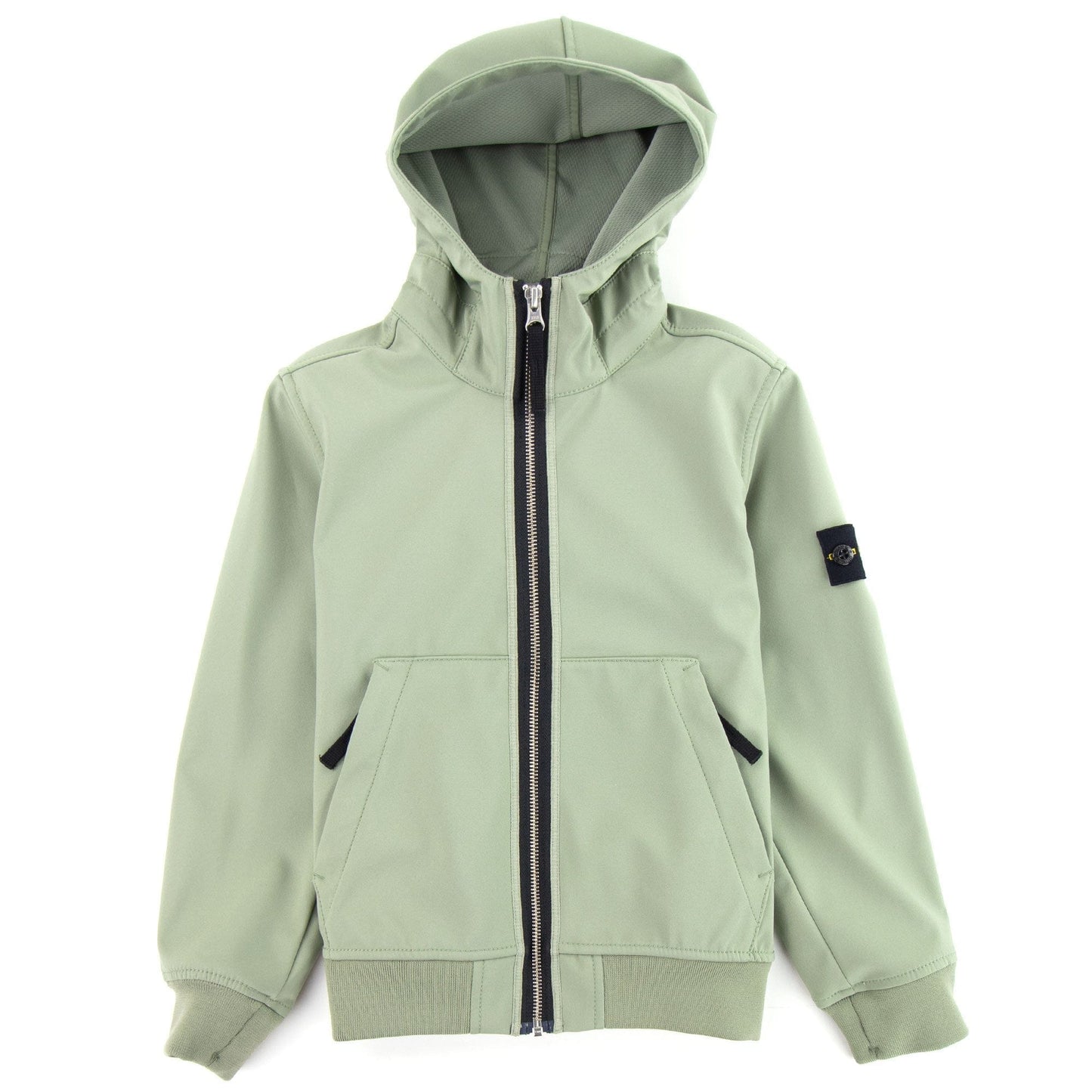 Stone Island Junior 40734 Light Soft Shell-r Jacket Olive V0058