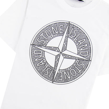 Stone Island Junior 21059 Maze T-shirt White V0001