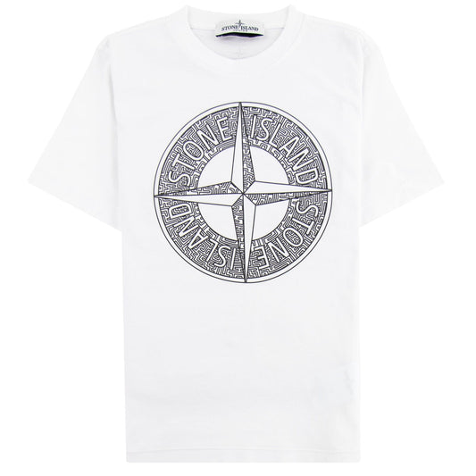 Stone Island Junior 21059 Maze T-shirt White V0001
