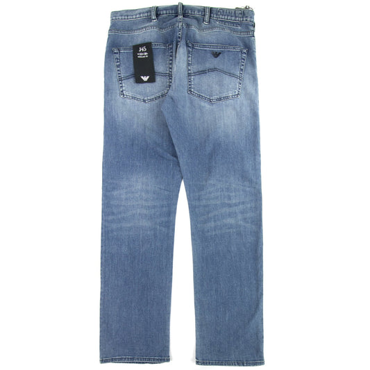 Emporio Armani Emporio Armani J45 Short Leg Lightwash Jeans 0943 Blue
