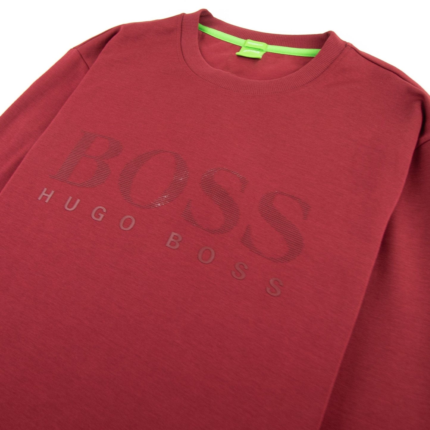 Hugo Boss Salbo Crew Neck Sweatshirt Burgundy