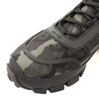 Prada Nylon Camo Trainers Black