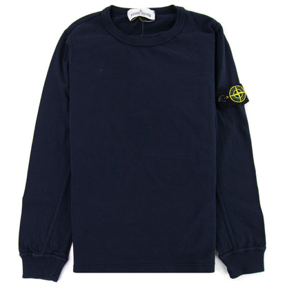 Stone Island Junior 20346 Long Sleeve T-shirt Navy V0020
