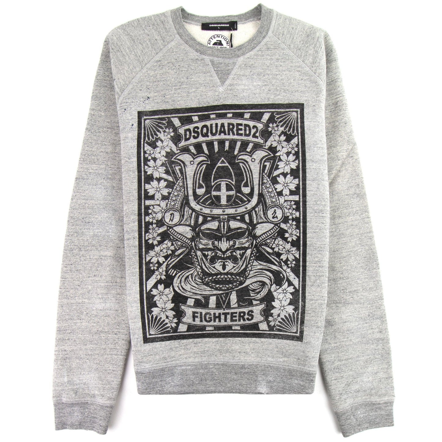 Dsquared2 Fighters Crewneck Sweatshirt Grey