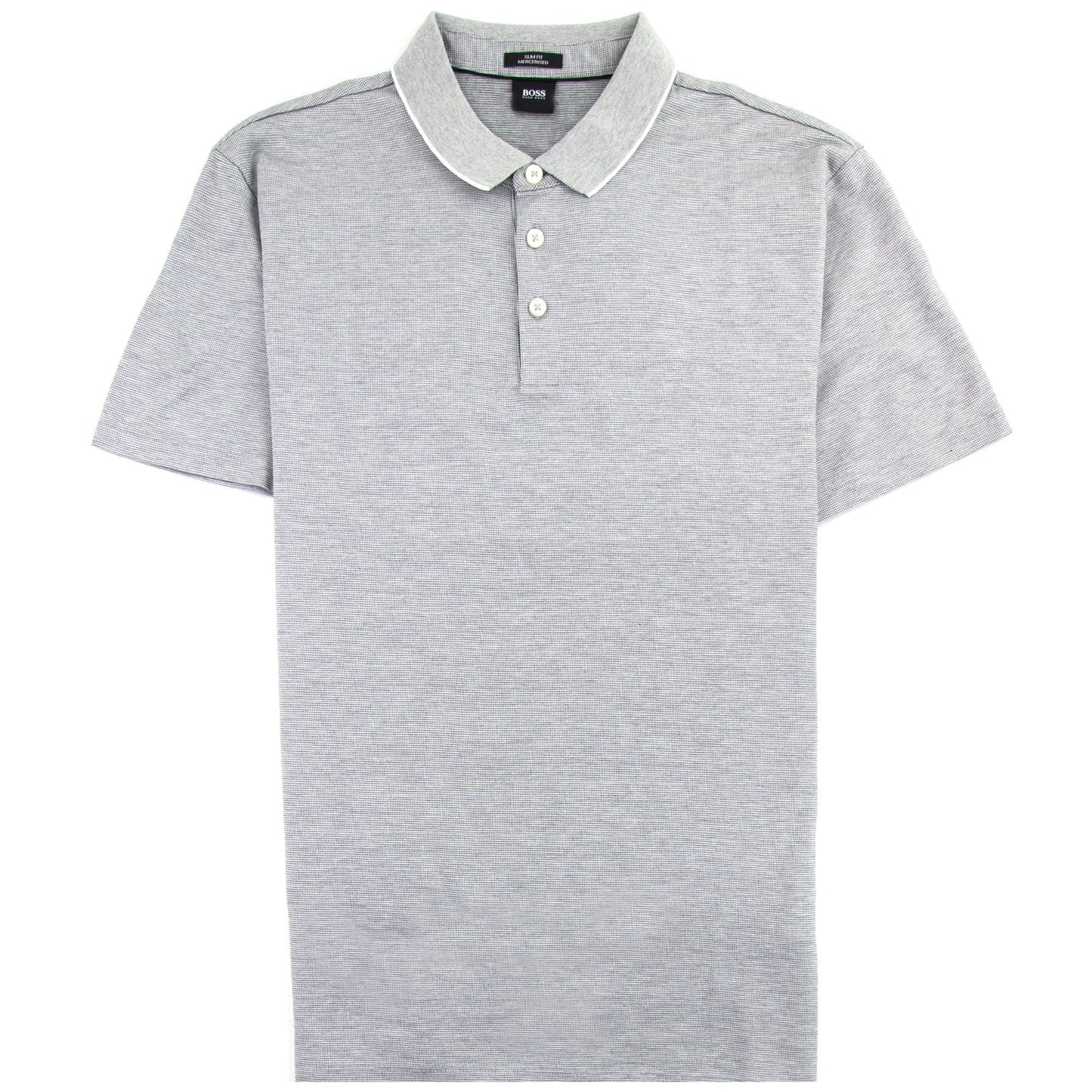 Hugo Boss Pelham Short Sleeve Polo Shirt Grey