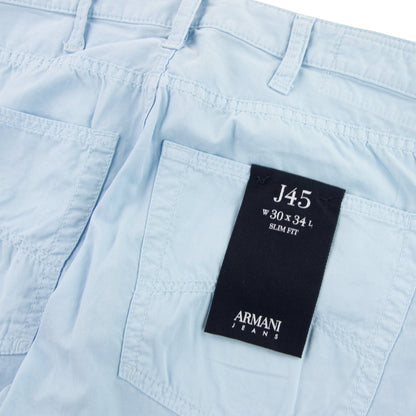Armani Jeans J45 Slim Fit Chinos Blue