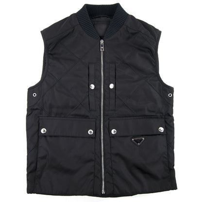 Prada Nylon Gabardine Vest Nero