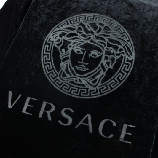 Versace Velour Medusa Crewneck Black
