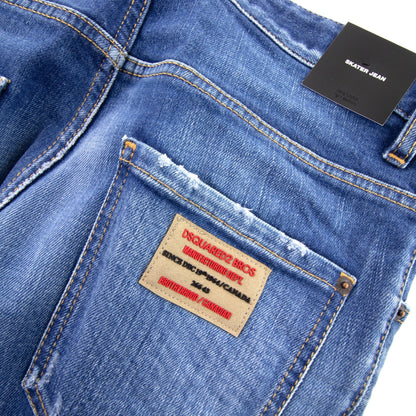 Dsquared2 Patch Logos Skater Jeans Denim 470