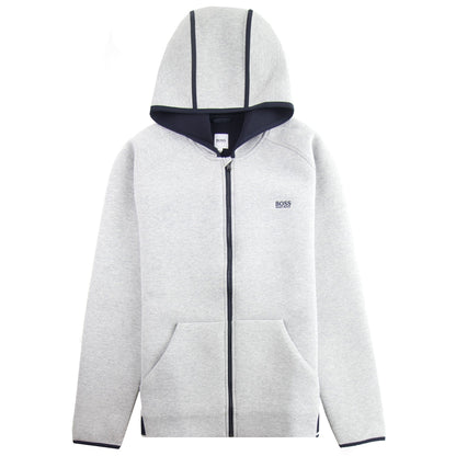 Hugo Boss Kids Small Logo Hooded Sweatshirt Grey Marl