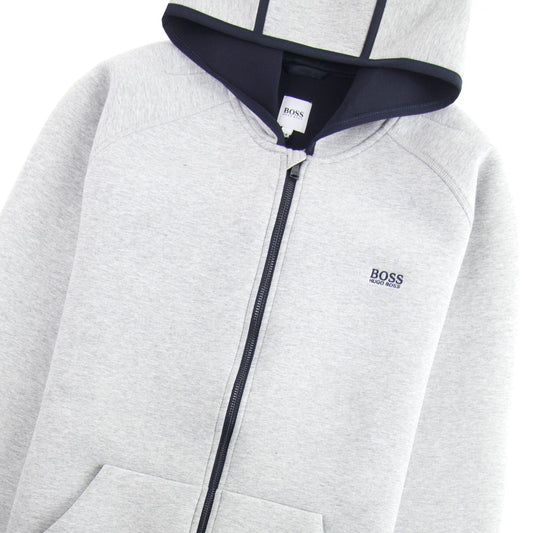 Hugo Boss Kids Small Logo Hooded Sweatshirt Grey Marl