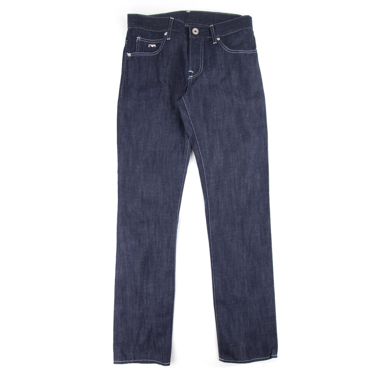 Armani Jeans J65 Contrast Stitching Denim Blue 942