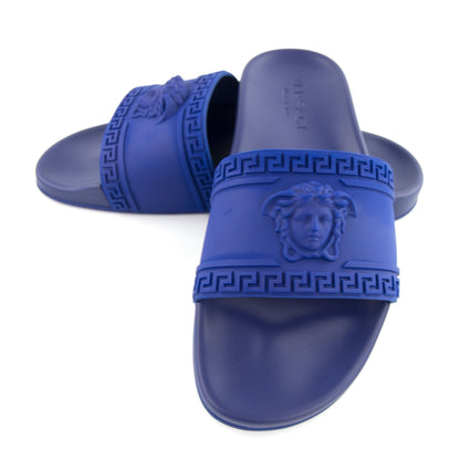 Versace Pool Sliders Blue