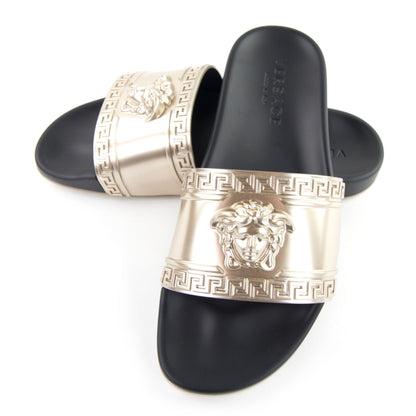 Versace Pool Sliders Gold