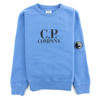 Cp Company Undersixteen Basic Lens Crewneck Sweatshirt Blue 818