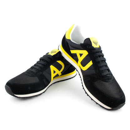 Armani Jeans Trainers Black/yellow
