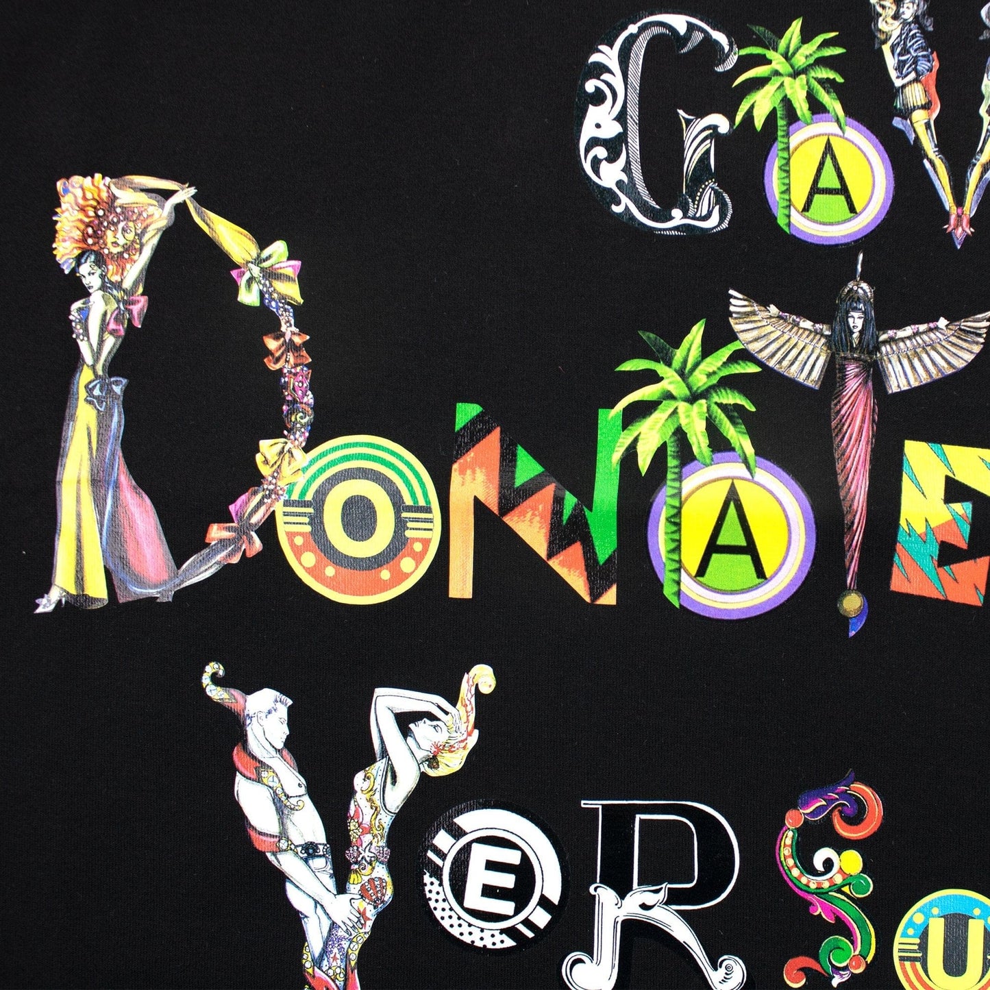 Versace Versus Gianni Gave Print Slim Fit T-shirt Black