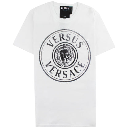 Versace Versus Regular Fit Medallion Tshirt White