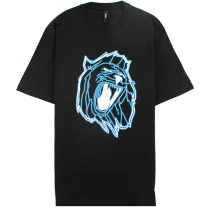 Versace Versus Lion Head Print T-shirt Black