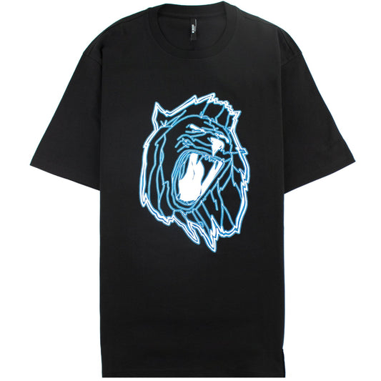 Versace Versus Lion Head Print T-shirt Black
