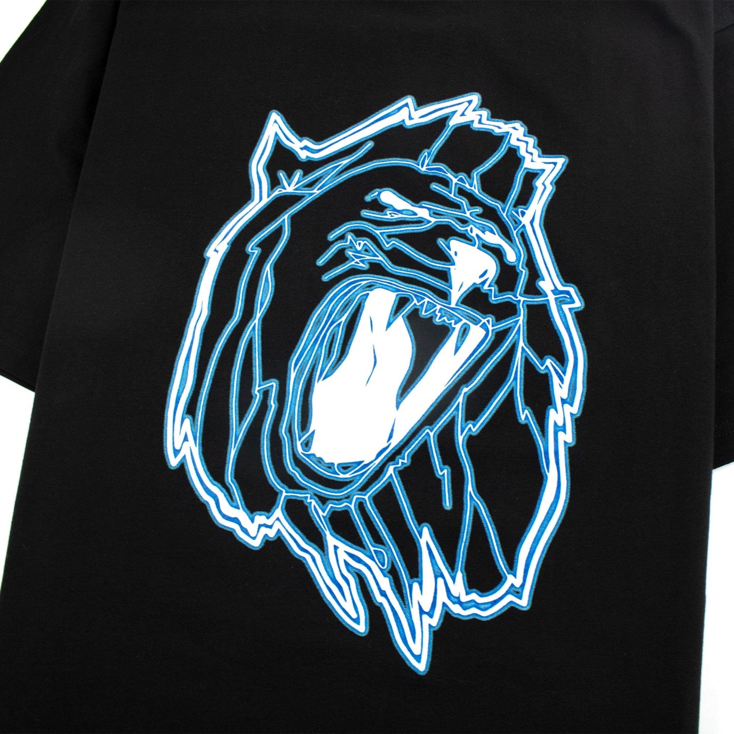 Versace Versus Lion Head Print T-shirt Black