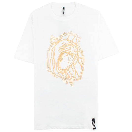 Versace Versus Lion Head Print T-shirt White
