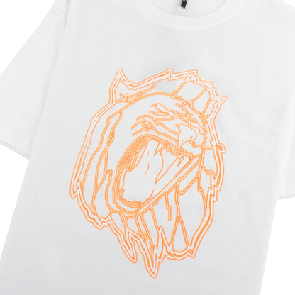 Versace Versus Lion Head Print T-shirt White