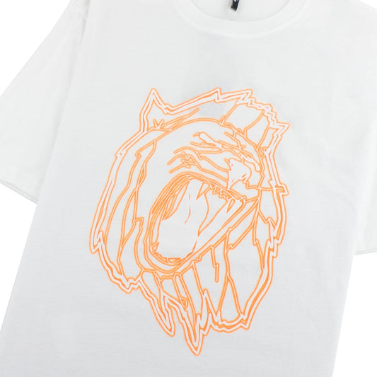 Versace Versus Lion Head Print T-shirt White