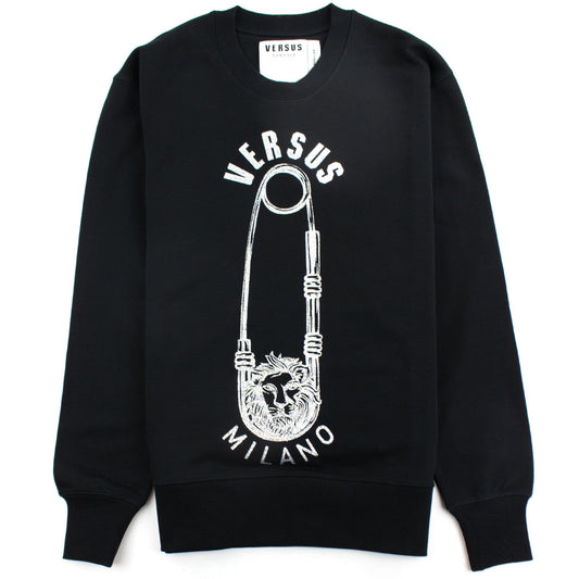 Versace Versus Pin Logo Sweatshirt Black