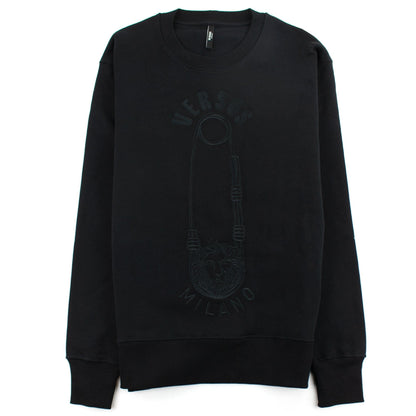 Versace Versus Embroidered Pin Sweatshirt Black