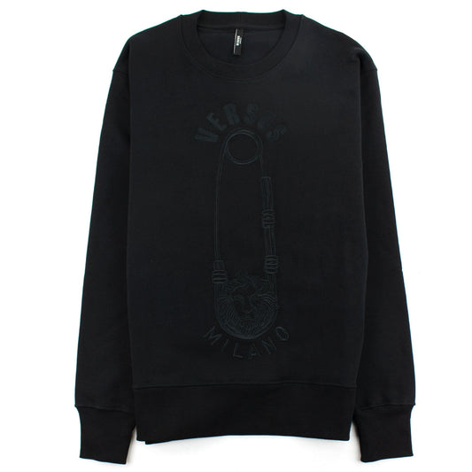 Versace Versus Embroidered Pin Sweatshirt Black