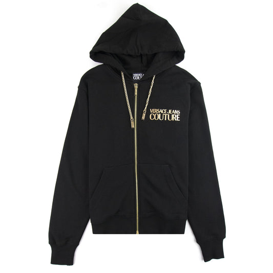 Versace Jeans Couture Chain Logo Zip Up Hoody Black