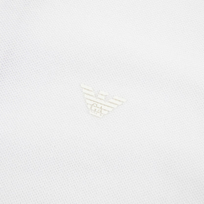 Emporio Armani Logo Short Sleeve Polo Shirt White 0100